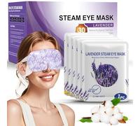 Self Heating Eye Mask for Dark Circles and Puffiness Soothing Headache Relief, Lavender Steam Eye Masks for Sleeping,Puffy Eyes,Travel Essentials,Bedroom Accessories (lavender-30)