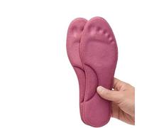 Self Heating Insoles Thermostatic Thermal Insole Massage Memory Foam Arch Support Shoe Pad Heated Pads Winter Men Women Ideal for Cold and Rainy Days(Rose red (2pcs),45-46)