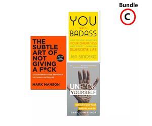 Self help books You Are Badass Unfck Yourself Motivational psychology |Variation