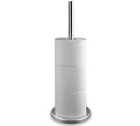 Home & Style Toilet Paper Roll Holder in Colour Box Standing Silver