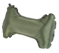 Self Inflatable Neck Rest Cushion Head Support Travel Pillow 50x31cm Olive Green