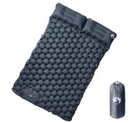 Self-Inflating Double Sleeping Mat with Cushion, 195 x 130 x 8.5 cm, 40D Nylon TPU Coating, Waterproof, Ultralight, Compact, Ideal for Camping, Outdoor, Trekking, Travel