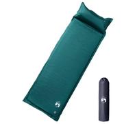 Self-Inflating Sleeping Mat with Cushion, Green, 190 x 64 x 3 cm, Ultralight and Waterproof, Compact Foldable, Insulating Sleeping Mat for Camping, Outdoor, Trekking, Hiking, Travel, Festival