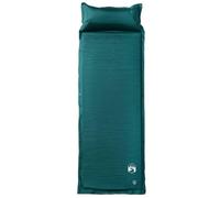 Self-Inflating Sleeping Mat with Cushion Green, 195 x 64 x 4.5 cm, Ultralight, Waterproof, Compact, Foldable, Insulating for Camping, Outdoor, Hiking, Trekking, Travel, Festival