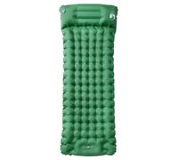 Self-Inflating Sleeping Mat with Cushion, Green, 200 x 75 x 10.5 cm, 40D Nylon with TPU Coating, Ultralight and Waterproof, Compact Foldable for Camping, Outdoor, Trekking, Hiking, Travel