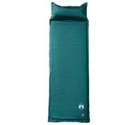 Self-Inflating Sleeping Mat with Cushion, Green, Ultralight and Waterproof, Compact Foldable Camping Sleeping Mat for Outdoor Trekking, Insulating, Comfortable, Ideal for Travel, Tent, Backpack