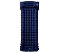 Self-Inflating Sleeping Mat with Cushion Navy Blue 200 x 75 x 10.5 cm Ultralight Foldable Waterproof Compact for Camping Hiking Trekking Outdoor Travel Festival