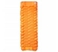 Self-Inflating Sleeping Mat with Cushion Orange, 193 x 66 x 6 cm, 40D Nylon TPU Coating, Ultralight, Waterproof, Compact, Foldable, Ideal for Camping, Outdoor, Hiking, Trekking, Travel