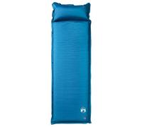 Self-Inflating Sleeping Mat with Cushion, Turquoise, 195 x 64 x 4.5 cm, Ultralight, Waterproof, Foldable, Compact, Insulating, Ideal for Camping, Hiking, Outdoor, Trekking and Travel