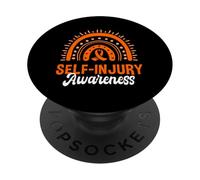 Self Injury Awareness Boho Rainbow Design PopSockets Adhesive PopGrip