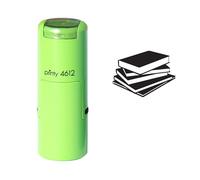 Self Inking Book Stack Stamp - Library Book Pile Rubber Stamp for Scrapbooking, Journaling, Card Making - Reading Theme Self Inking Stamp for Teachers, Books Lovers, Classroom & Craft Projects