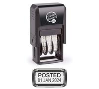 Self Inking Changeable Date Stamp - Posted Date Stamp in Black Ink