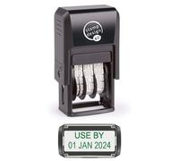 Self Inking Changeable Date Stamp - Use by Date Stamp in Green Ink