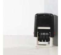 Self-Inking Date Stamp with Adjustable Date Wheel - Day,Months,Year,Stamp for Office, Scrapbooking, DIY Crafts(Black English)
