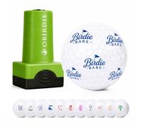 Self-Inking Golf Ball Stamp | Chic & Fun Golf Ball Stamper | Fast-Drying, Waterproof Golf Ball Marker Stamp | Reusable Golf Accessories for Women | Golfer Gifts | Golf Gadgets (Birdie Babe)