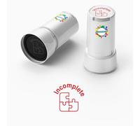 Self-Inking Heart Stamp for Teachers, Hand Stamps for Events and Classroom, Teacher Stamps for School, Greeting Cards, and Scrapbooks (Incomplete)