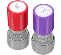 Self Inking Stamp - 2 Pieces Fake Gnat Joke Inking Toy | Novelty Fake Gnat Stamp for Kids Adults Home Party Daily Office Camping Summer