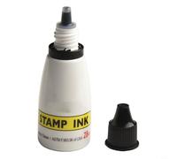Self-Inking Stamp Refill, 25cc Water-based Ink Refillable Ink Pad for Stamps Office Stationery Replacement Ink Bottle Multiple Colours(black)