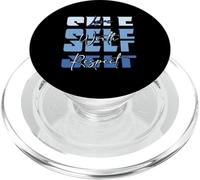 Self-ish Love Worth Respect Blue Positive Inspirational PopSockets PopGrip for MagSafe