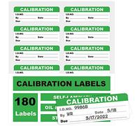Self-Laminating Calibration Labels, 1.75''×0.63'', Waterproof Indoor/Outdoor Inspection Stickers for Metal & Plastic, Removable Residue-Free Adhesive, NIST/ISO-9000 Compliant, 180-Pack