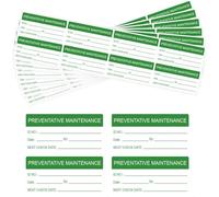 Self-Laminating Preventative Maintenance Stickers 1 x 2 Inch Waterproof Inspection Safety Label by/Date/Next Labels with Clear Flap 180 Pcs