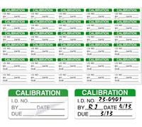 Self-Laminating Write-On Calibration Stickers - 2 X 1 Inches, 128 Labels, NIST & ISO-900 Compatible