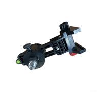 Self-Leveling Bracket for Level with Fine Adjustment, Plastic Base Plate and Rear Clamp for Horizontal Installation on Objects up to 5cm Thickness