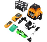 Self-Leveling Laser Level 360° with Receiver, 500M Range for Construction, Automatic Rotating Laser for Grading and Surveying, Durable and Easy to Use
