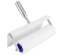 Self Leveling Spiked Roller,250mm Spiked Roller Spiked Screeding Compound Paint Roller with Splash Guard,Self-Leveling Floor Roller for Latex Screeding and Smoothing