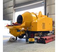 Self-Loading Concrete Mixer Pump Truck with Boom, Mixing Pumping Plant Machine for Construction, Bridge and Large Projects