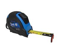 Self Lock Power Tape Measure, Metric, Retractable, Magnetic Hook, Shock Absorbent Rubber Case for Construction，Surveyor, Auto-lock Professional Measuring Tape 19mm x 3M