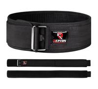 Self Lock Weightlifting Belt - Weight Lifting Belt for Functional Fitness Training, Nylon Belt for Bodybuilding Power lifting Olympic Lifting Athletes - Deadlift Training Belt (Large, Black)