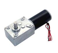 Self-Locking 12V/24V Brushed DC Tubular Motor with Worm Gear Reducer for Sliding Door/Gate Automation Reverse Rotation(Motor bracket,30R-12V)