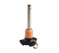 Self-Locking Ball Bolt with, Pin with and Rope, for Clamping Length 10-50 mm, Diameter 6/8 mm, Robust Metal Tool for Quick Attachment and Securing (8 mm-VCN120-6-40)