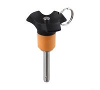 Self-Locking Ball Lock Pin Quick Release Detent Pin with Button Stainless Steel 6mm 8mm for Metalworking Clamping Fixing(8mm-VCN120-8-20)