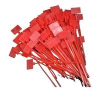 Self-Locking Cable Mark Ties, Cable Labels Multicolor 100-500 PCS(Red,300PCS)