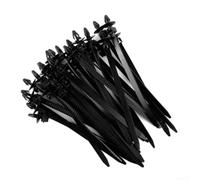 Self-Locking Cable Ties 30-Pack for Auto Wire Management | for durable nylon 6/6, smooth edges prevent cuts, self-locking teeth, 140mm length, black finish