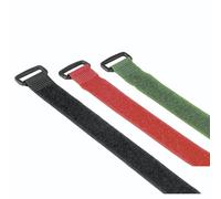 Self-locking cable ties with eyelet, reusable, 20x250mm, colored, 9 pieces