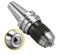 Self Locking Electroplated Drill Chuck Holder Suitable for BT30 and BT40 Models, Enhanced Stability and Fast Bit Change Capability (BT40-APU13)