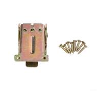 Self Locking Folding Hinge 90 Degree Auto Lock 180 Degree for Flat Open Iron Plated for Kitchen Wardrobe Silver(E)