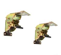 Self Locking Folding Hinge 90 Degree Auto Lock 180 Degree for Flat Open Iron Plated for Kitchen Wardrobe Silver(B)