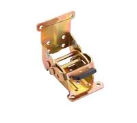 Self Locking Folding Hinge Desktop Table Legs Tea Furniture Right Angle Connector 180 Degree 90 Self-Locking Folding Table Leg Hinges(Gold)