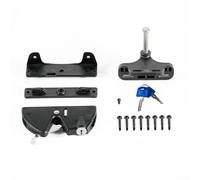Self Locking Gate Latch with Key, Lockable Fence Hardware for Outdoor Security, Adjustable Stainless Steel and Polymer Door Lock Mechanism for Wood Metal Vinyl,