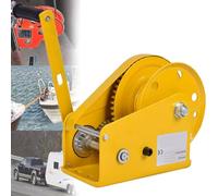 Self Locking Hand Winch 2 Way Ratchet ar Puller 1200 1800 2600 LBS Capaci for Trailer Truck Car Yacht - 20m Heavy Du Cable Winch System