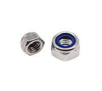 Self Locking Hex Nuts 2/5/10pcs 304 Stainless Steel Hex Hexagon Nylon Insert Self Lock Nut Nylock Locknut Fine Thread M5 M6 M8 M10 M12 M14 M16 DIN985(5pcs M12 pitch 1.5)