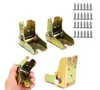 Self Locking Hinges Card Table Leg Hinges Table Leg Extender, DIY Foldable Work Table Leg Bracket, Locking Hinge Color Bed Foot, for Folding Foot Support(4PCS)