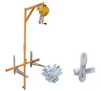 Self-Locking Manual Winch and Bracket Set for Air Conditioner Installation