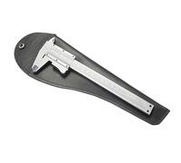 Self-locking metal caliper Industrial steel vernier caliper Micrometer slide ruler 0-150 mm 6 inches(Leather box)