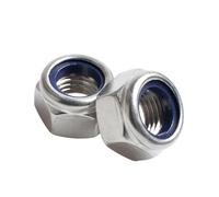 Self-Locking Nuts 5/10/ 20/ 50pcs 304 Stainless Steel Hex Hexagon Nylon Insert Self Lock Nuts M2 .5 M3 M4 M5 M6 M8 M10 M12 M14 M16(M16 (5pcs))
