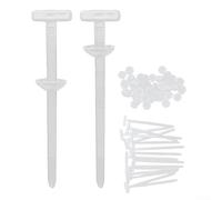 Self-Locking Nylon Cable Ties 150pcs White Auto Repair(100PCS) | UV resistant nylon, withstands -40C to 85C, outdoor , prevents aging, car exterior use